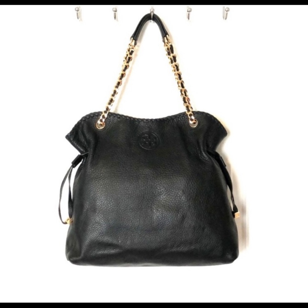 Tory Burch black slouchy Marion bag
